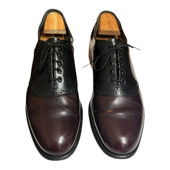 Jarman Burgundy & Black Oxfords Men’s Size 10 Lace Up main image 9